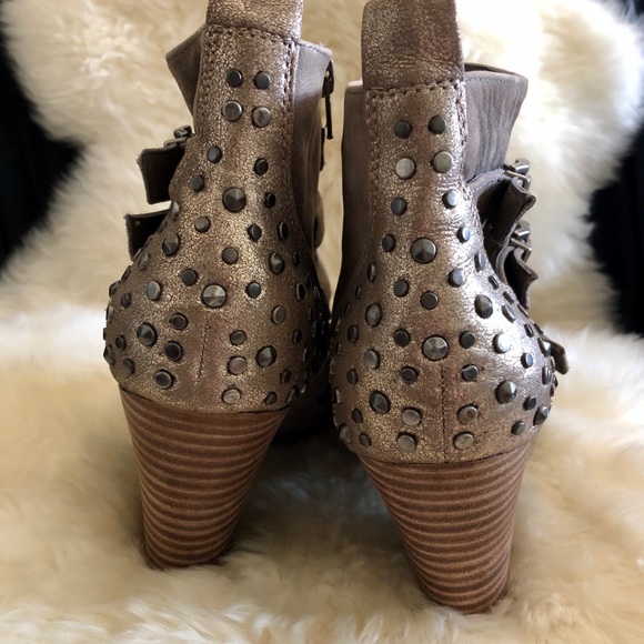 JESSICA SIMPSON Studded Buckle Ankle Boots - 8.5 - Picture 3 of 7